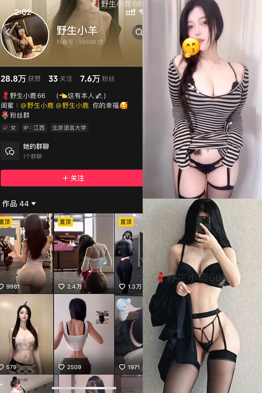 抖音 野生小羊 铁粉空间 NO.006期 【10P3V】最新至：2024.11.19-森女部落