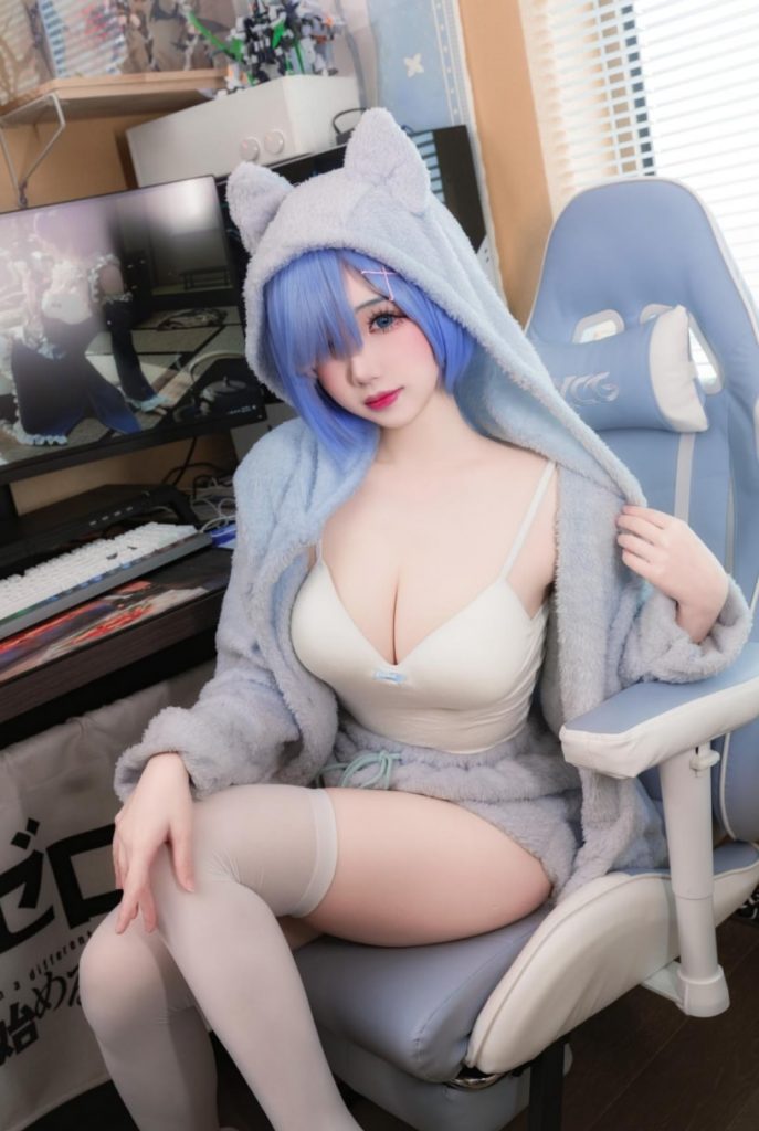 雪晴Astra 蕾姆猫猫[13P-106MB]-森女部落