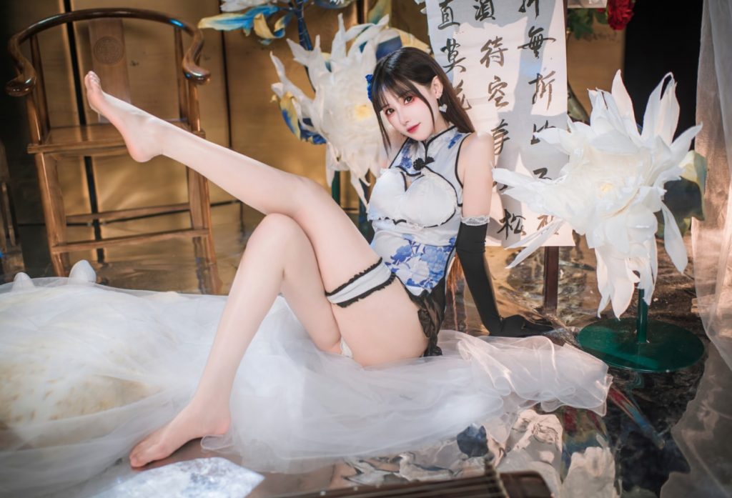 羽生三未 – NO.23 艳娘幻梦谭 瓶儿 青花瓷旗袍 [25P-294MB]VIP-森女部落
